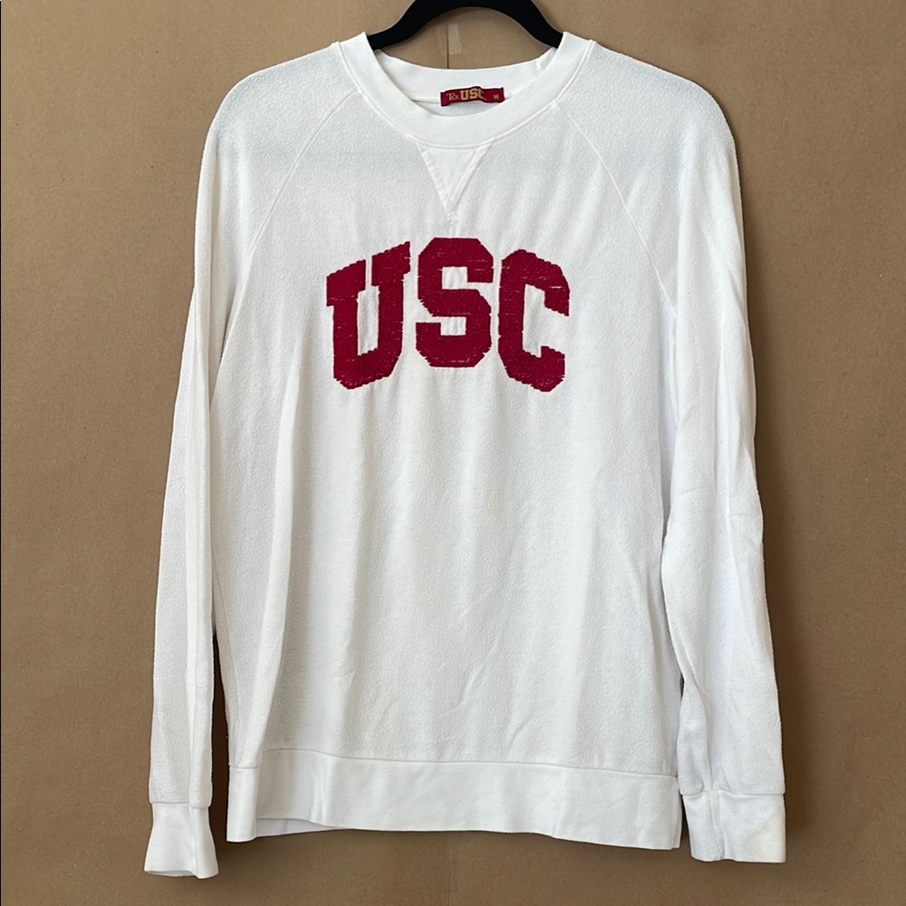 Women's White Crew Neck Sweater
